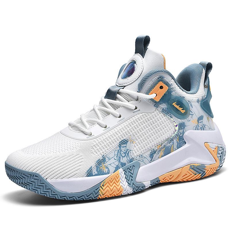 Новые баскетбольные кроссовки мужские спортивные и повседневные кроссовки с плетеным ворсом, мужские кроссовки большого размера 47 48 дышащая сетка легкие амортизирующие кроссовки