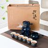 Lazy automatic graphite tea set gift box with time running ceramic kung fu tea office home gifts