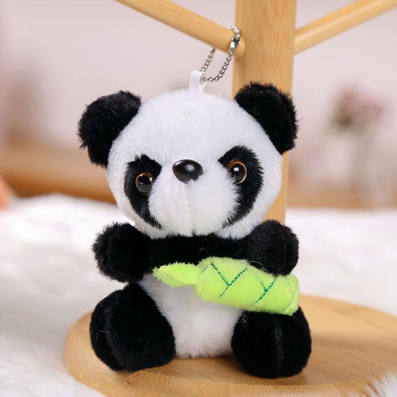 Adorable Panda Plush Keyring With Magnetic Circles For Kids Bag Decor And Gift