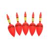 5pcs/set High Quality Plastic Bobber Eva Foam Ball Boia Fishing Night Float Light Stick