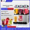 JiZhi Stainless Steel Slushie Machine - Three-Tank, Double-Tank Juice & Smoothie Maker for Bubble Tea and Snow Melt