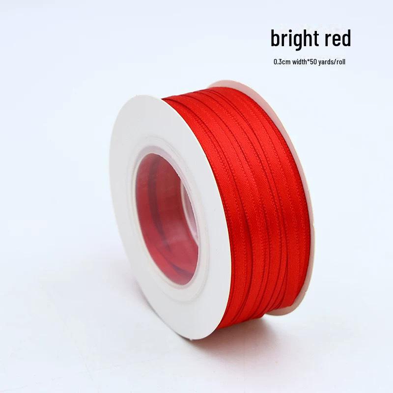 0,3 см двухсторонняя полиэстеровая лента для самостоятельной упаковки подарков и аксессуаров для волос