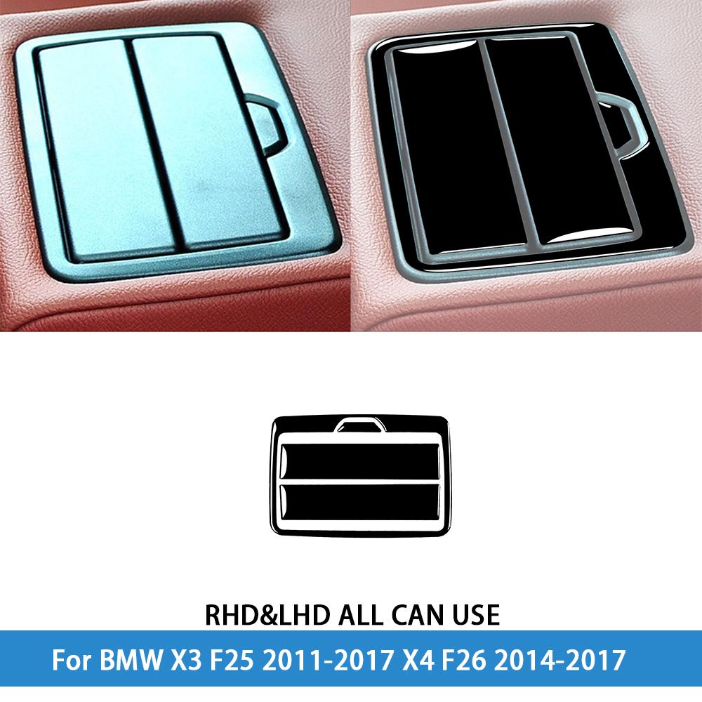 dsgur6 For BMW X3 F25 2011-2017 X4 F26 2014-2017Car Accessories Piano Black Interior Air Vent Taillight Console Trim Modified Sticker