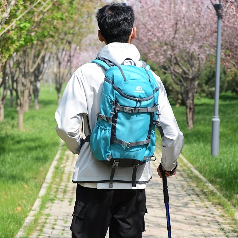 Мужской походный рюкзак с фиксированным ремнем для треккинговых палок, вместительная дорожная сумка для альпинизма и пешего туризма, многофункциональный рюкзак