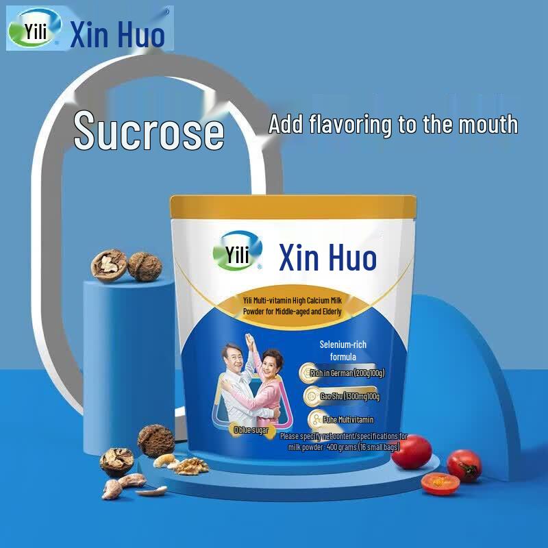 Yili Xinhuo Multi-Vitamin High Calcium Milk Powder for Seniors (4x400g)