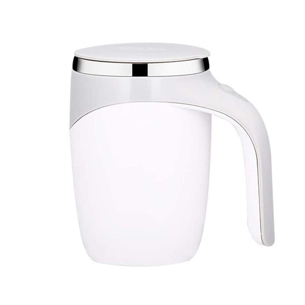 380ml Automatic Self Stirring Mug Coffee Milk Fruits Mixing Cup Electric Stainless Steel Lazy Rotating Mug Magnetic Stirring Cup.