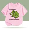 No Problemo Frog Print Tshirts For Girls Boys Summer Children Casual Funny Cute Colorful Tops Kids Oneck Short Sleeve Tees