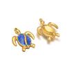 5pcs Stainless Steel Enamel Tortoise Gold Charms Exquisite Turtle Pendant DIY Jewelry Necklace Findings Bracelet Earrings Making