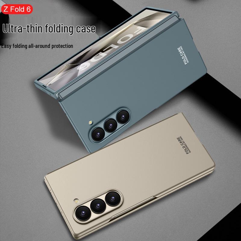 Ультратонкий матовый жесткий чехол для телефона Samsung Z Fold 6 - Модный однотонный защитный чехол