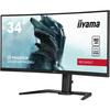 Ecran PC Gamer Incurvé - IIYAMA - 34" - UWQHD - 180Hz - Dalle VA - 0,3ms - Ajustable - GCB3481WQSU-B1