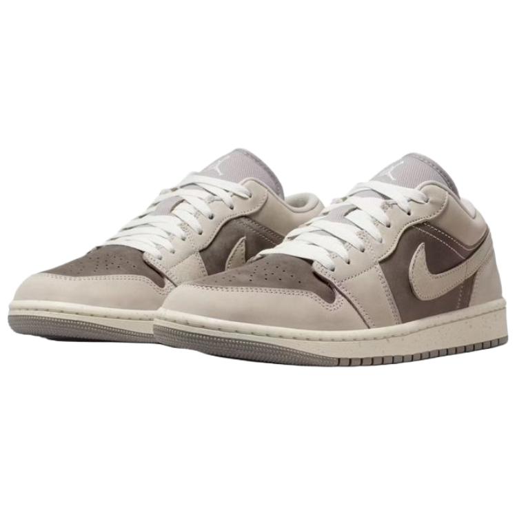 Jordan Air Jordan 1 Low Винтажные Баскетбольные Кроссовки Женские Бежево-Коричневые IB7011-001
