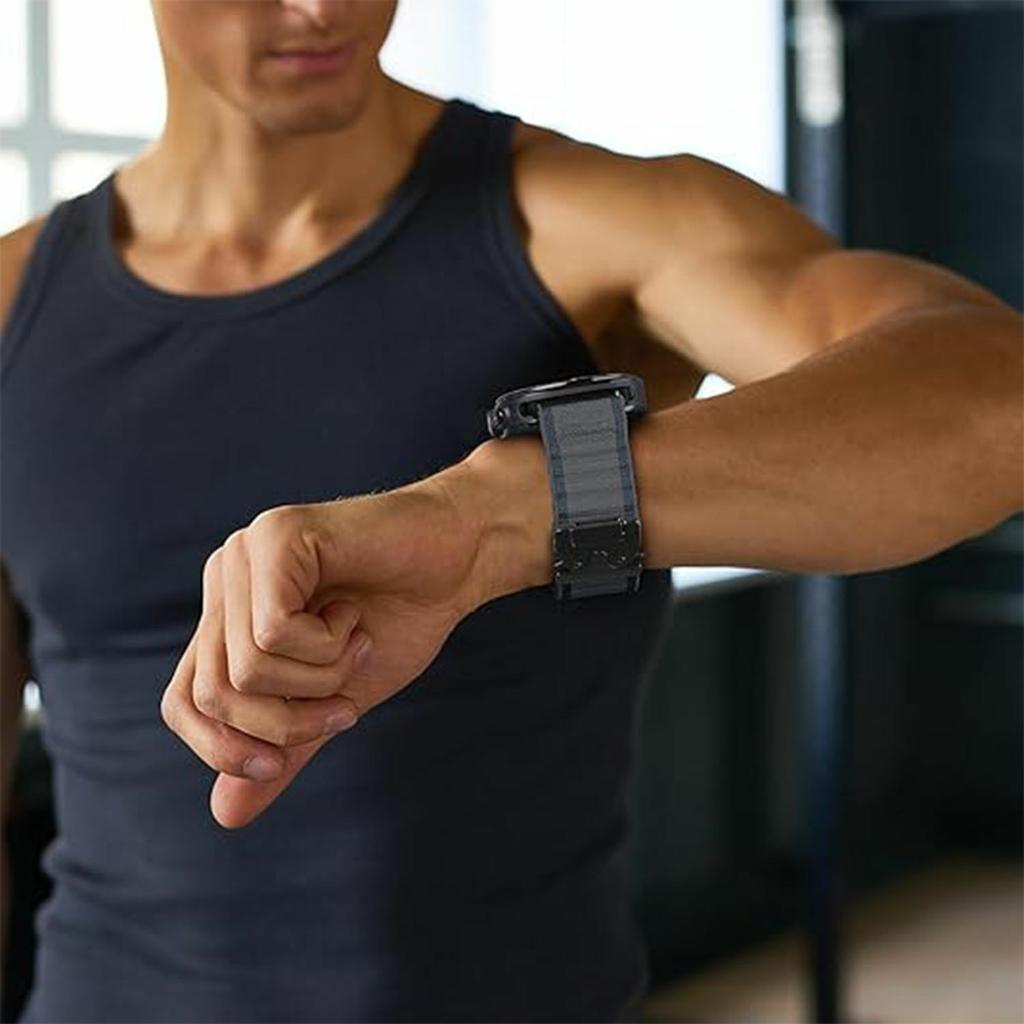 Для Samsung Galaxy Watch Ultra (2025) Ремешок для часов 47 мм / Ultra 47 мм, парашютная пряжка, нейлоновый ремешок на запястье, широкий узор «волна»