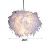 Decorative Feather Lampshade Accessory Romantic Decor Pendant Light Cover for Bedroom Bedside