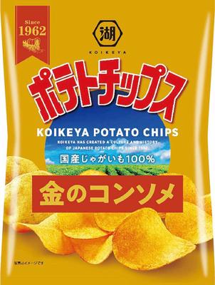 Картофельные чипсы Koikeya Golden Consomme 60 г x 12 пакетиков