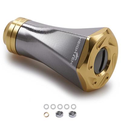 УВЕЛИЧЕННАЯ 23 мм Рукоятка Катушки 10 Совместима с Типом A Shimano Серия Tornado Авиационный Алюминиевый Кноб, 9,5 г, Цвета, (Дайва С), (Бронзовый/Золотой), 70%