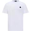 Moncler Solid Logo Round Neck Short Sleeve T-Shirt Men Tops White J20918C00027829H8001
