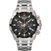 Мужские часы Grovana Star Fighter Chronograph с черным циферблатом и кварцевым механизмом 7043.9137 100M