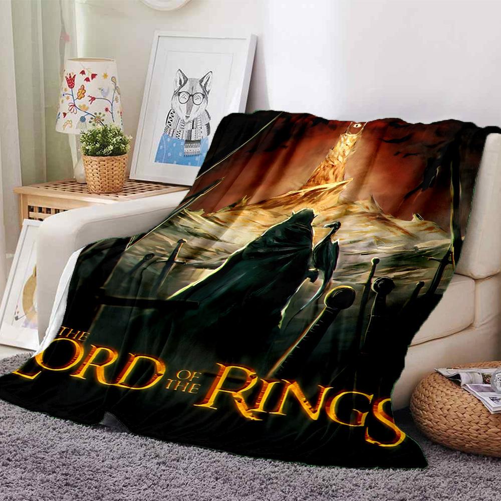 1pc The Lord of the Rings Flannel Blanket Soft Warm Throw for Home, Office, Travel, All-Season Cozy Bedding Gift L1378