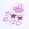 50Pcs 30mm Padded PU Leather Star Appliques for Clothes Hat Sewing Patches DIY Baby Headdress Hair Clips Bow Decor Accessories