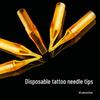 Disposable Yellow Transparent Open-Mouth Round Tattoo Needle Tips