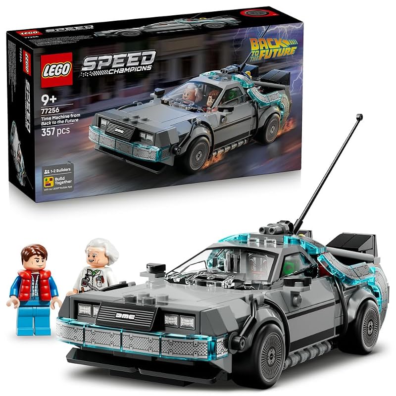 Игрушка LEGO Speed Champions Машина времени из фильма «Назад в будущее» - Подарок на день рождения, Конструктор, Подарок на День отца для мальчиков и девочек, Возраст 9, 10, 11 лет,