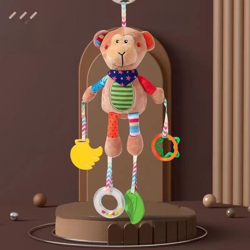 Baby Carriage Rattle Toy With Lighted Features For Toddler Development And Entertainment