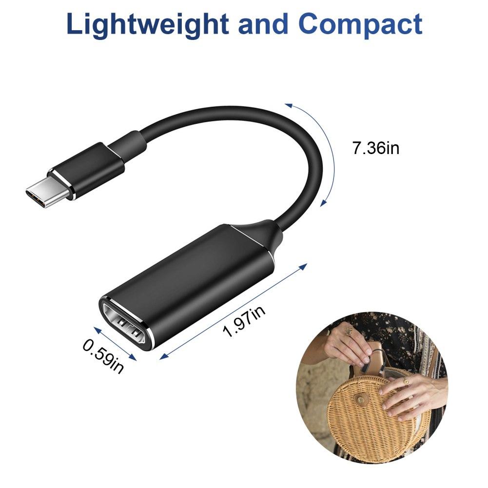 USB 3.1 Type-C To HDMI Cable Adapter, 4K HD TV And Projection Video Converter For Samsung S8/S8+S9/S9+, For Huawei, For MacBook