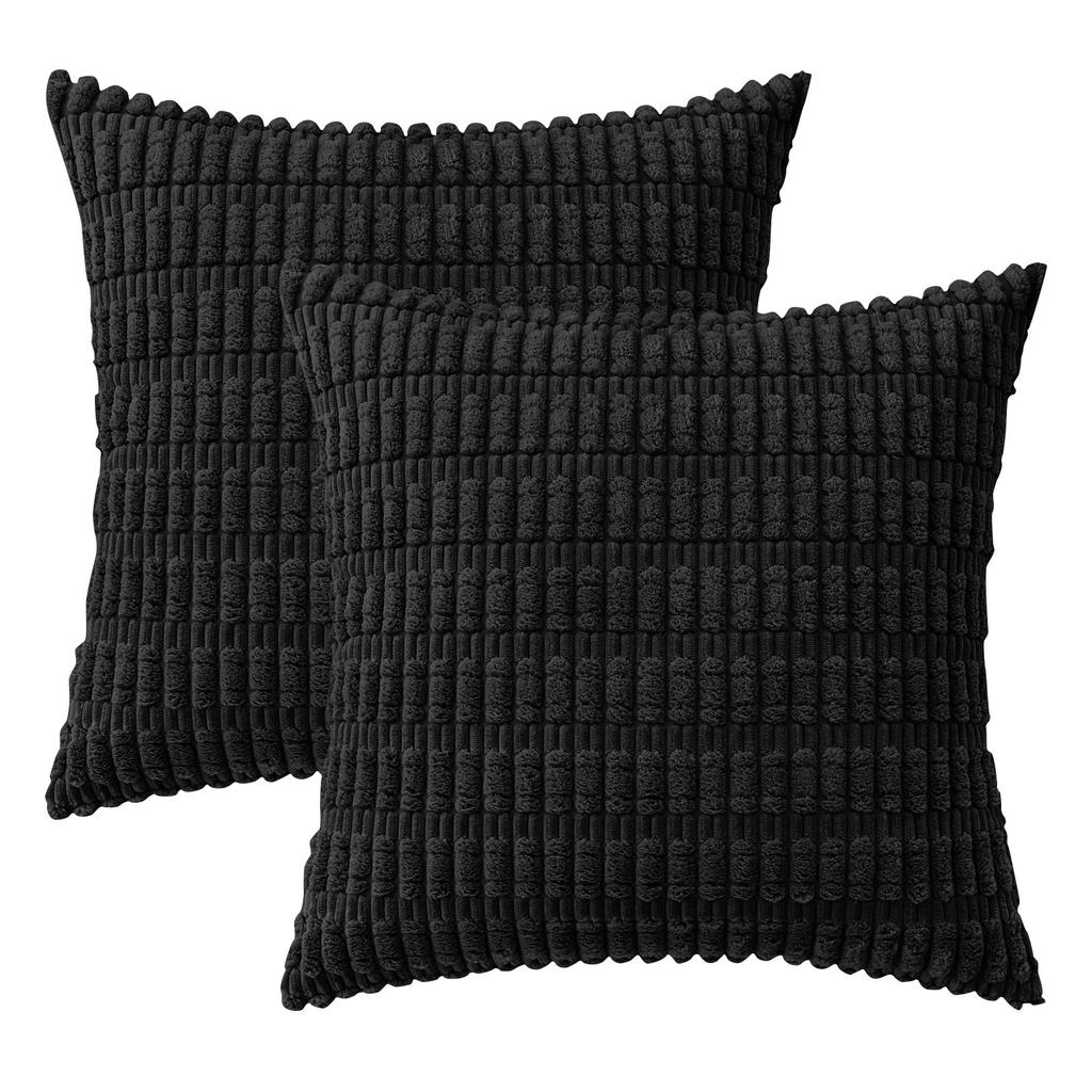 Вельветовые декоративные наволочки для подушек Мягкая вельветовая полосатая квадратная наволочка Современный домашний декор для дивана, гостиной, дивана-кровати