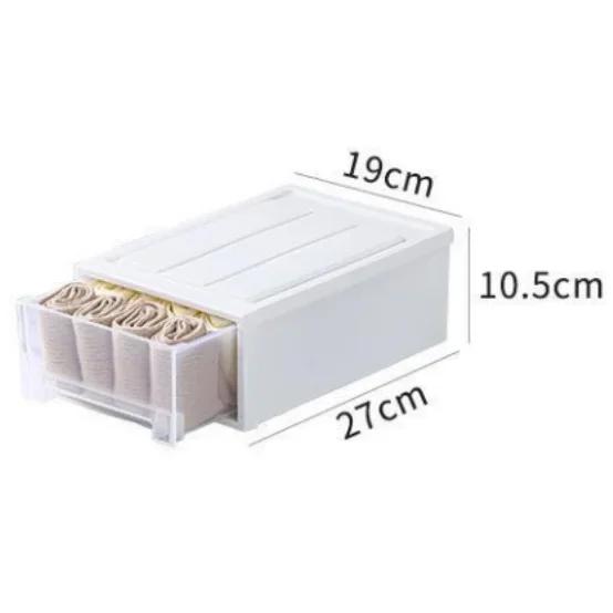 Штабелируемый ящик для хранения Пластиковый прозрачный ящик Контейнер для хранения одеял Большой вместимости Шкаф для одежды Органайзер для гардероба