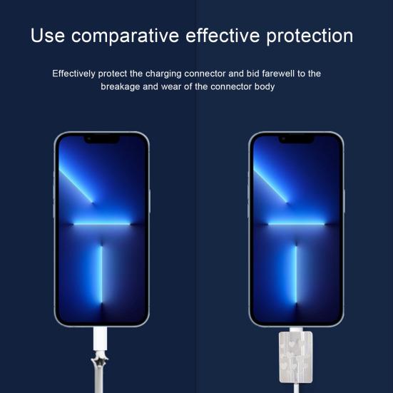 Защитный чехол для кабеля зарядки Love Pattern для зарядного устройства Apple 18/20 Вт, прозрачная защитная веревка, износостойкая всесторонняя защита, аксессуары для телефонов