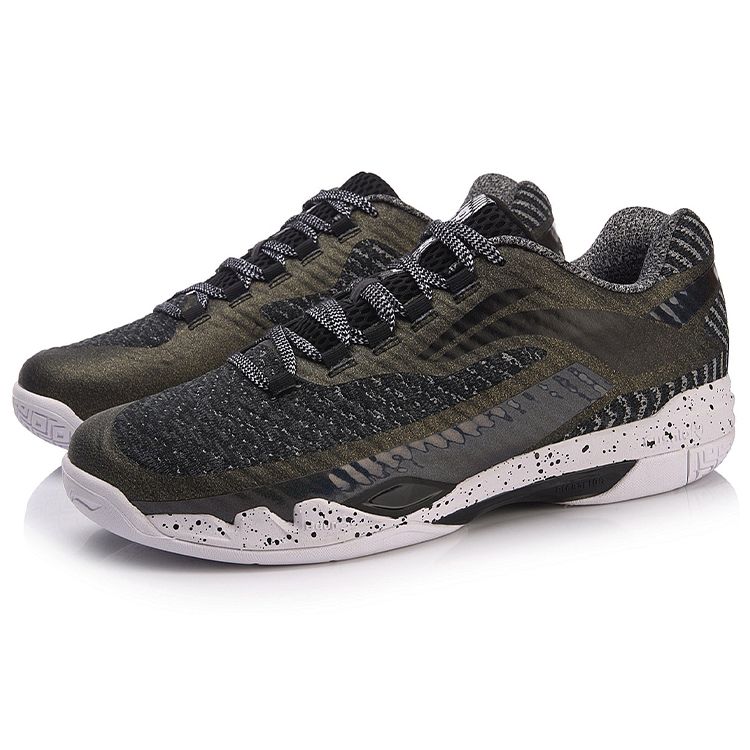 Кроссовки Li Ning Pioneer Shock Absorbation Rebound Low Top унисекс кроссовки черные зеленые AYAN011-2