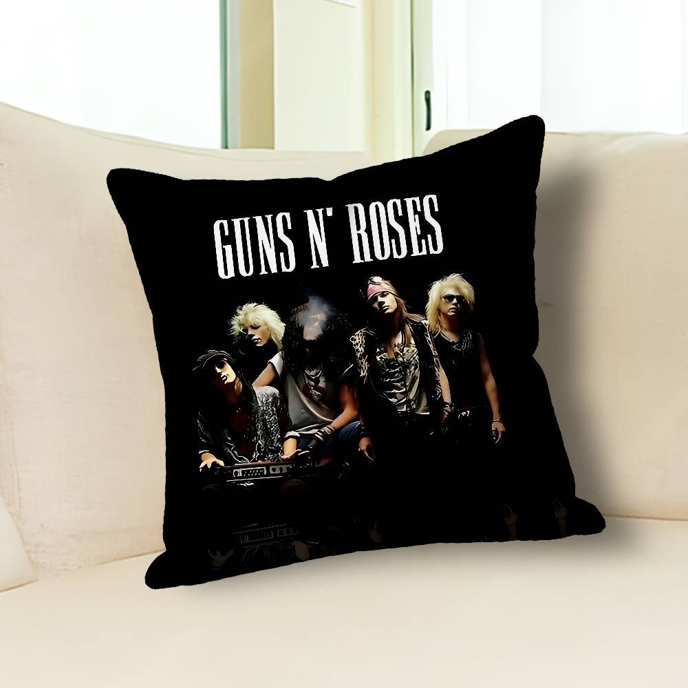 Rock G-Guns N R-Roses Различные размеры Квадратная наволочка Для автомобиля Дома Спальни Декор Индивидуальный Подарок на День святого Валентина