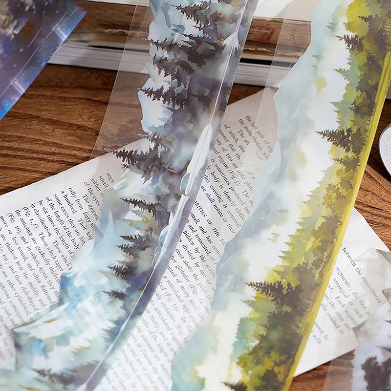 Мультяшные декоративные клейкие ленты Натуральная серия заживления Наклейки из клейкой ленты для животных Креативные самодельные декоративные клейкие ленты