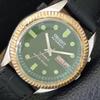 VINTAGE ORIENT AUTOMATIC 46941 JAPAN MENS GREEN COLOR DIAL WATCH A700639-5 R204-a700639