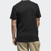 adidas originals Large Logo Printing Casual Sports Short Sleeve Black Men's DU8342