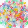 3mm Glow In the Dark Beads Colorful Pony Luminous Beads Acrylic  Necklaces