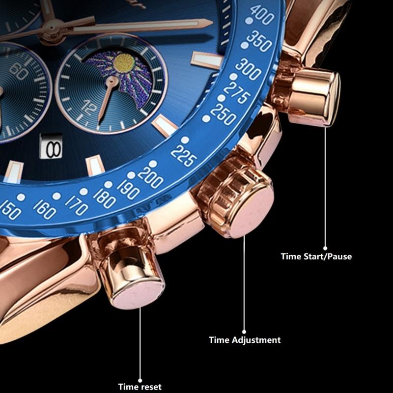 Новые повседневные часы с большим циферблатом, роскошные мужские светящиеся водонепроницаемые ультратонкие кварцевые часы с тремя секундами на дисплее, кожаные мужские часы