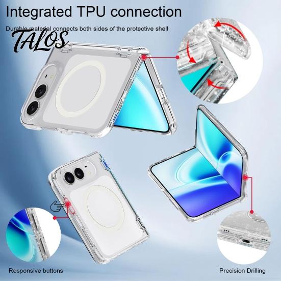 Ударопрочный Акриловый Чехол для IPhone Duo Магнитный Тонкий Защитный Чехол для Телефона 2026, Прозрачная Анти-желтеющая Крышка Анти-отпечатки Пальцев Skin с Нескользящим Захватом &