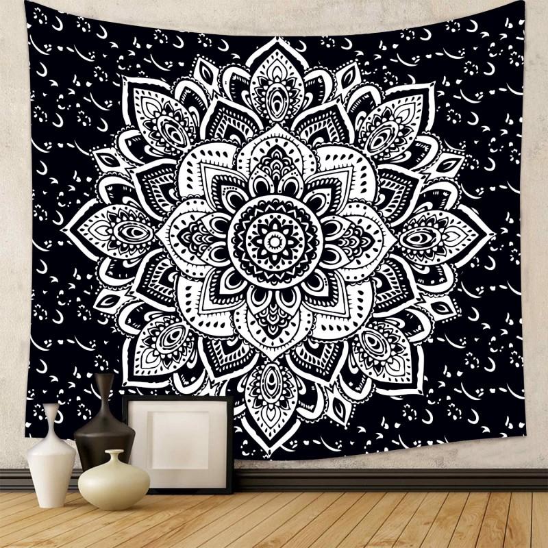 Boho Style Mandala Elephant Tapestry Wall Hanging Living Room Bedroom Decor