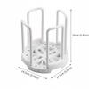 ABS, PP Retractable Bowl Rack Gray Multifunctional Plastic Bowl Holder Reusable Space Saving Adjustable Plate Holders