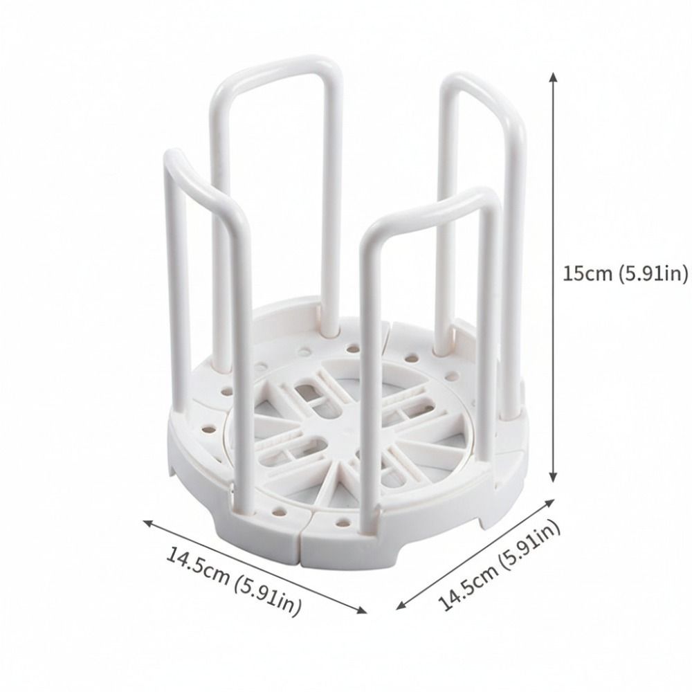 ABS, PP Retractable Bowl Rack Gray Multifunctional Plastic Bowl Holder Reusable Space Saving Adjustable Plate Holders