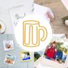 100Pcs Cup Shape Cute Paper Clips Plastic-coated Metal Small Paper Clips  Office Supplies