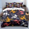 Colorful Koi Fish Pattern Bedding Duvet Cover Set  (1*Duvet Cover 2*Pillowcases, without duvet insert)