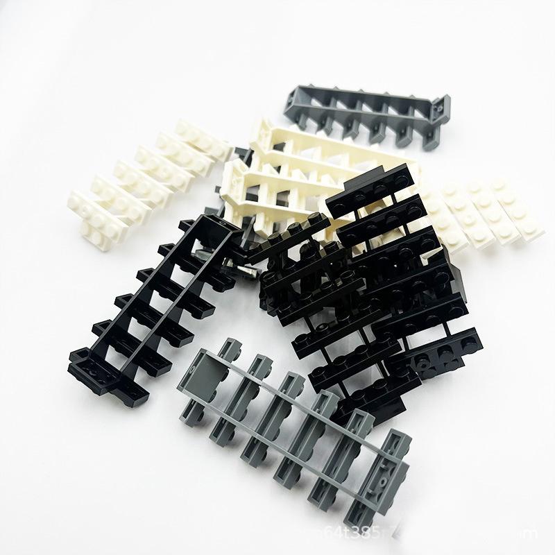4 шт. лестница MOC кирпичи 7x4x6 домашняя лестница прямая открытая 30134 ступеньки лестница модульный строительный блок «Мой город» DIY кирпичи игрушка