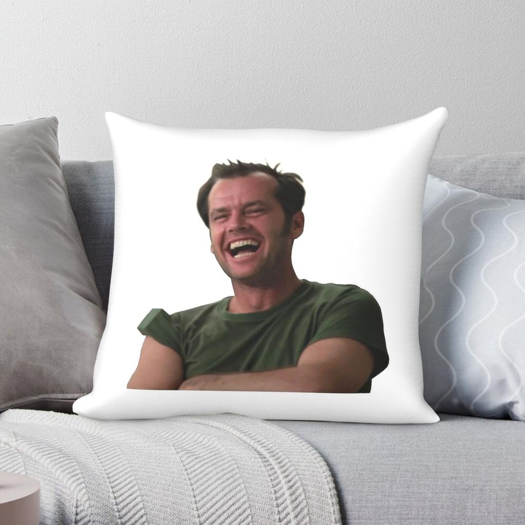 Jack Nicholson One Flew Over The Cuckoo's Nest Square Pillowcase Polyester Linen Velvet Printed Zip Decor Bed Cushion Cover 18"