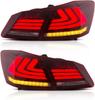 VLAND Honda Accord 9th Generation Type Taillight Flowing Turn Signal Left and Right Set of 4 Taillights LED Genuine Replacement For Honda Accord