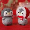 Cute Animal Wool Felt Penguin DIY Material Package Handmade Craft Needle Felting Kit Non-finished Doll Felt Poked Kitting Set