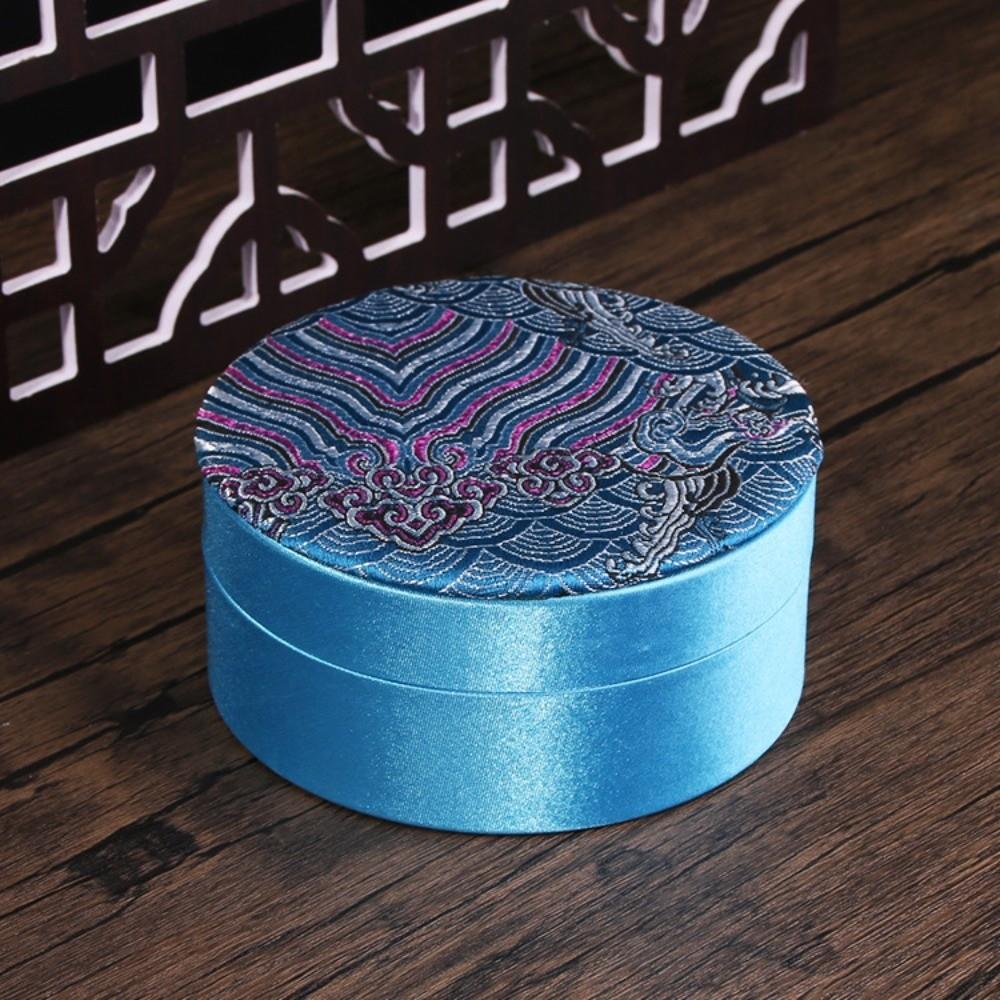 Linen Jewelry Storage Organizer Chinese Cultural Bracelet Box Bracelet Case  Living Room