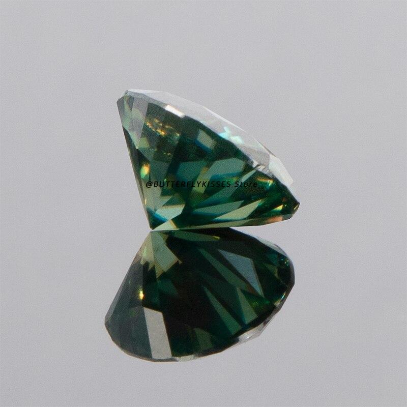 Cellacity Овальные серьги-кольца с белым муассанитом 3А из голого камня и камнем через сертификат GRA в подарок