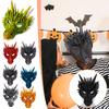 4D Dragon Mask Half Face Mask ,Halloween Costume Party Cosplay Party Decoration